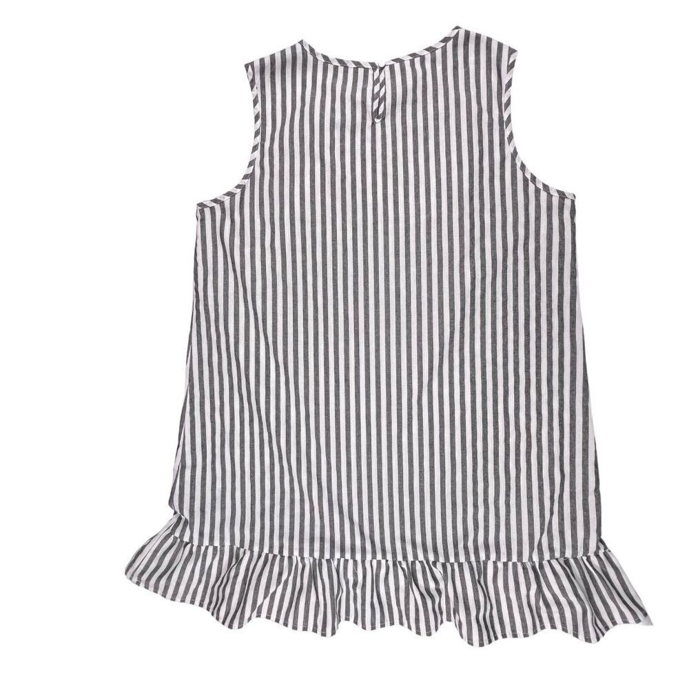 Emery Rose Dress XXL Bohemian Vertical Striped Mini Ruffe Hem Casual Party Dress - Picture 4 of 11
